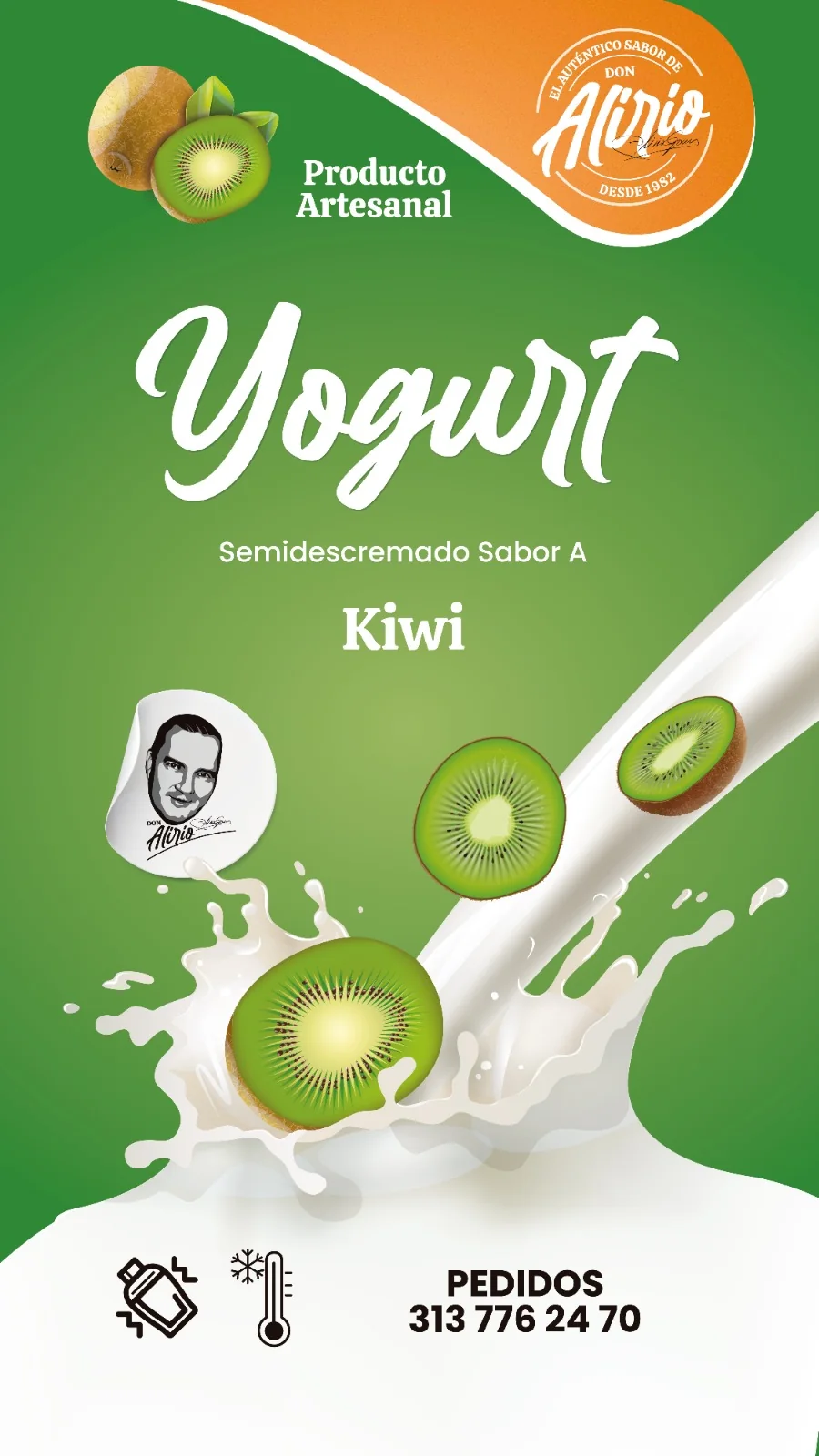 Pieza Don Alirio Yogurt kiwi