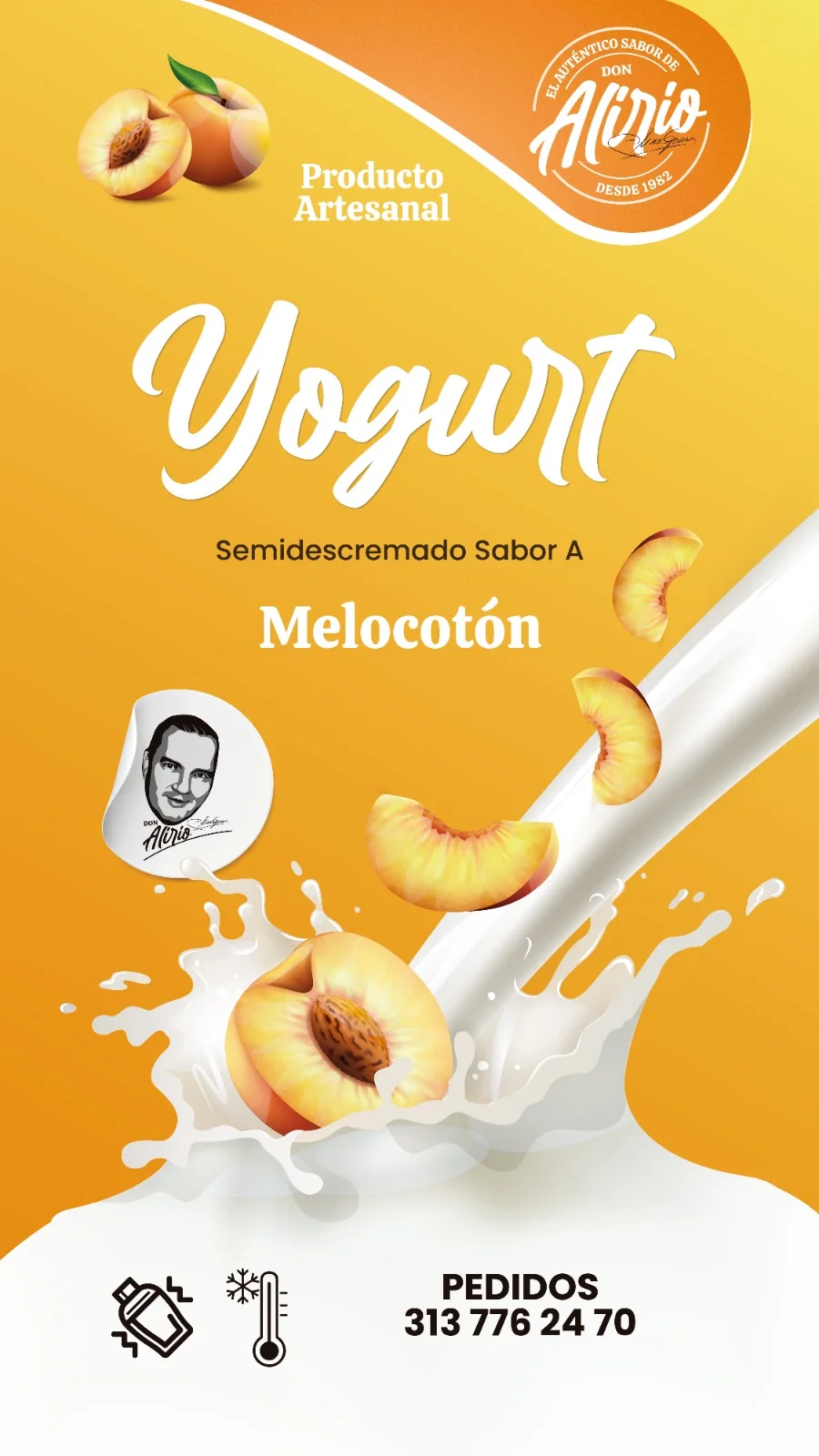 Pieza Don Alirio Yogurt melocotón