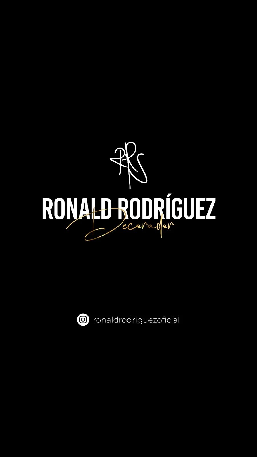 Pieza de identidad visual de Ronald Rodríguez Decorador
